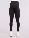 Motherhood Maternity Over The Belly Side Pocket Active Maternity Leggings In Black