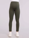 Motherhood Maternity Over The Belly Side Pocket Active Maternity Leggings In Green