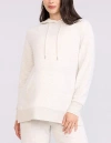 Motherhood Maternity Relaxed Fit Tunic Maternity Hoodie In White