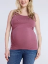 Motherhood Maternity Scoop Neck Side-ruched Maternity Tank Top In Renaissance Rose