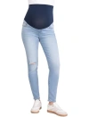 Motherhood Maternity Secret Fit Ankle Length Skinny Jeans In Blue