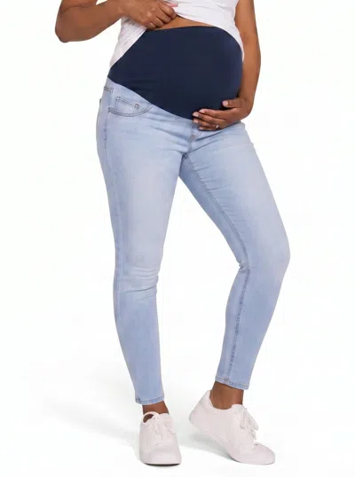 Motherhood Maternity Secret Fit Ankle Length Skinny Jeans In Blue