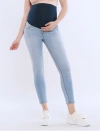 Motherhood Maternity Secret Fit Over The Belly Ankle Length Skinny Jeans In Light Wash