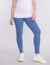 Motherhood Maternity Secret Fit Over The Belly Coated Full Length Legging In Blue