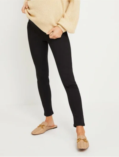 Motherhood Maternity Secret Fit Over The Belly Skinny Maternity Ankle Jeans In Black