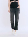 Motherhood Maternity Secret Fit Over The Belly Slim Straight Leg Jeans In Black