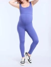 Motherhood Maternity Sleeveless Active Maternity Unitard In Blue