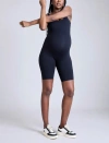 Motherhood Maternity Sleeveless Active Short Maternity Unitard In Black