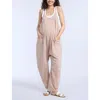 Motherhood Maternity Sleeveless Relaxed Fit Maternity Jumpsuit In Brown