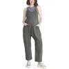 Motherhood Maternity Sleeveless Relaxed Fit Maternity Jumpsuit In Gray