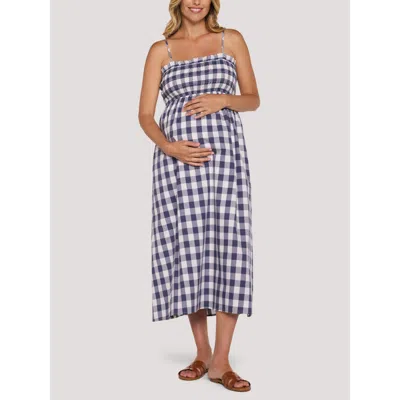 Motherhood Maternity Smocked Maxi Dress With Removable Straps In Animal Print
