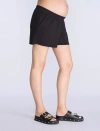 Motherhood Maternity Smocked Waist Short In Black