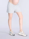 Motherhood Maternity Smocked Waist Short In Gray