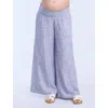 Motherhood Maternity Smocked Waist Wide Leg Pant In Purple