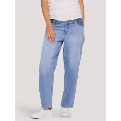 Motherhood Maternity Under The Belly Dart Barrel Leg Jean In Blue