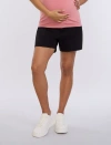 Motherhood Maternity Under The Belly Utility Maternity Short In Black