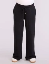 Motherhood Maternity Under The Belly Wide Leg Sweatpants In Black