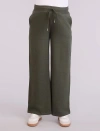 Motherhood Maternity Under The Belly Wide Leg Sweatpants In Green