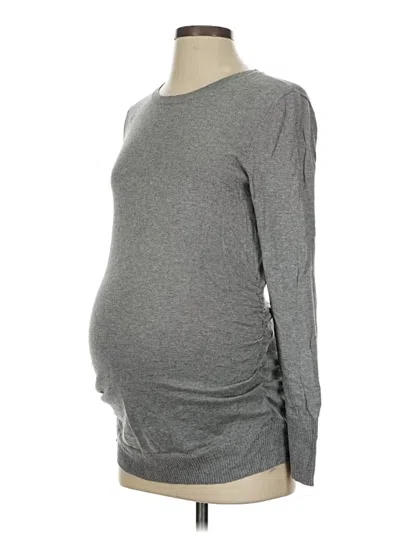 Pre-owned Motherhood Pullover Sweater In Gray