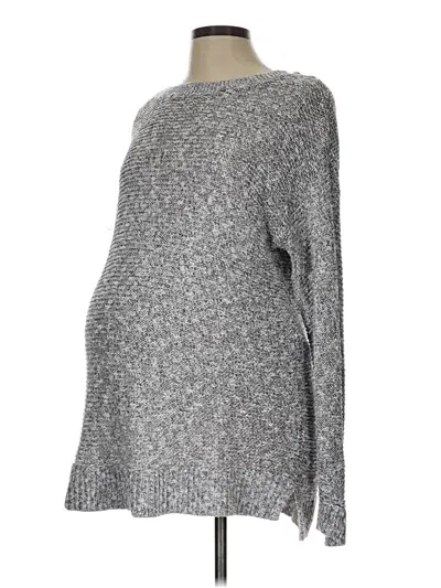 Pre-owned Motherhood Pullover Sweater In Gray