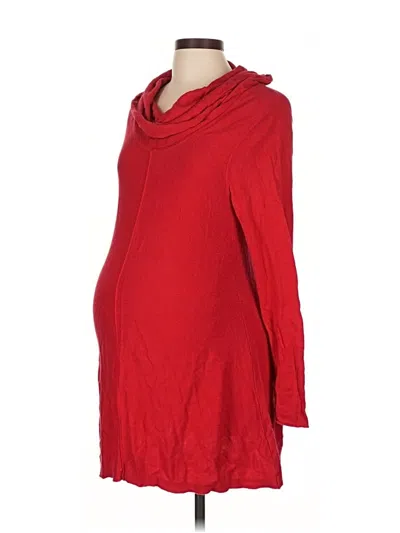 Pre-owned Motherhood Pullover Sweater In Red
