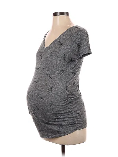 Pre-owned Motherhood Short Sleeve T-shirt In Gray