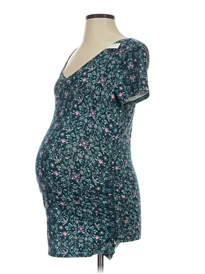 Pre-owned Motherhood Short Sleeve T-shirt In Blue