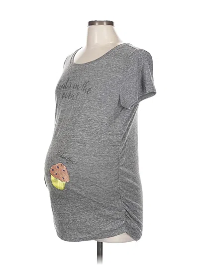 Pre-owned Motherhood Short Sleeve T-shirt In Gray