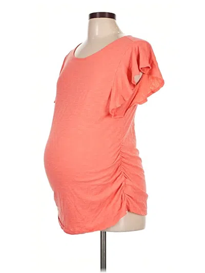 Pre-owned Motherhood Short Sleeve T-shirt In Orange