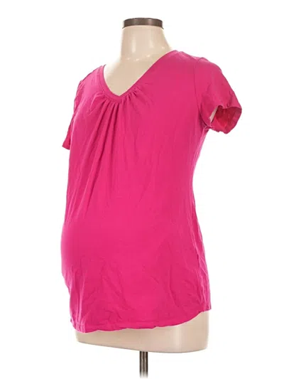 Pre-owned Motherhood Short Sleeve T-shirt In Pink