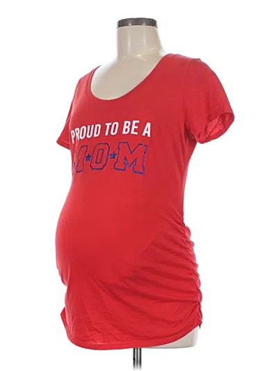 Pre-owned Motherhood Short Sleeve T-shirt In Red