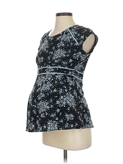 Pre-owned Motherhood Sleeveless Blouse In Blue