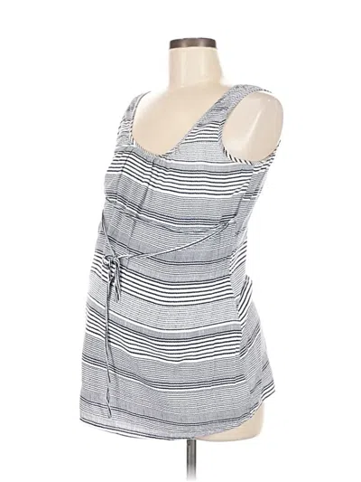 Pre-owned Motherhood Sleeveless Blouse In Gray