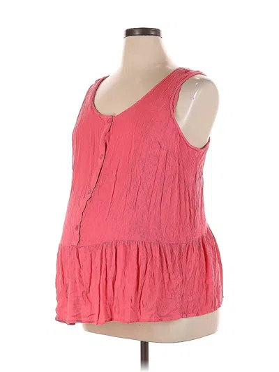 Pre-owned Motherhood Sleeveless Blouse In Pink