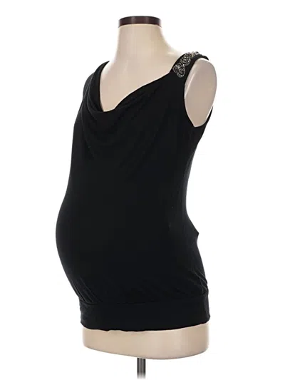 Pre-owned Motherhood Sleeveless Top Black Scoop Neck Tops