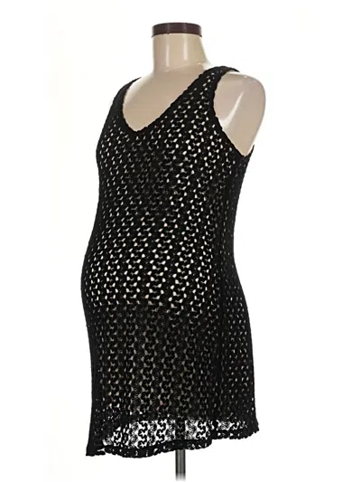 Pre-owned Motherhood Sleeveless Top Black Sweetheart Neckline Tops