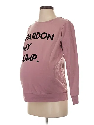 Pre-owned Motherhood Sweatshirt In Pink