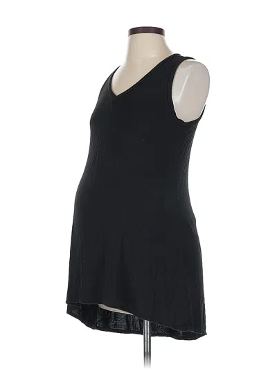 Pre-owned Motherhood Tank Top Black Plunge Neckline Tops