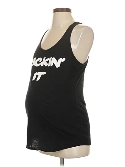 Pre-owned Motherhood Tank Top Black Strapless Neckline Tops