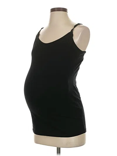 Pre-owned Motherhood Tank Top Black Strapless Neckline Tops