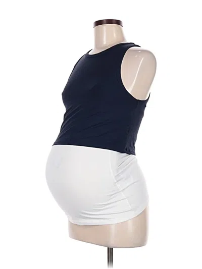 Pre-owned Motherhood Tank Top Blue Strapless Neckline Tops