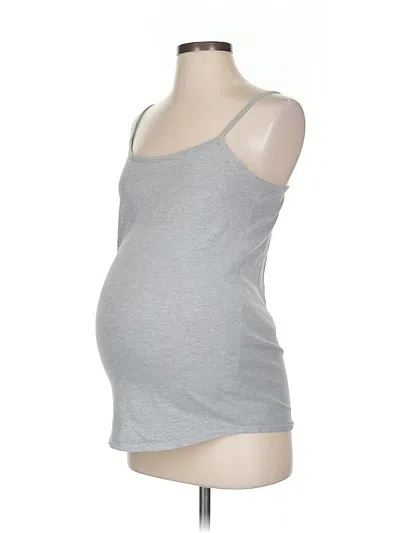 Pre-owned Motherhood Tank Top Gray Strapless Neckline Tops