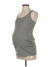 Motherhood Tank Top Gray Strapless Neckline Tops In Gray