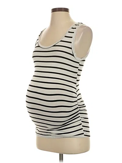 Pre-owned Motherhood Tank Top Ivory Strapless Neckline Tops