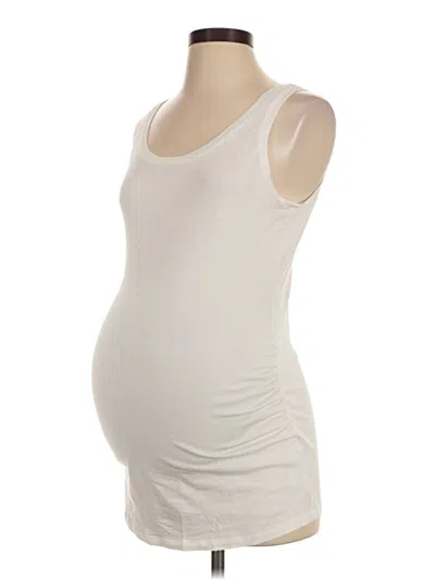 Pre-owned Motherhood Tank Top Ivory Strapless Neckline Tops