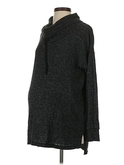 Pre-owned Motherhood Turtleneck Sweater In Black