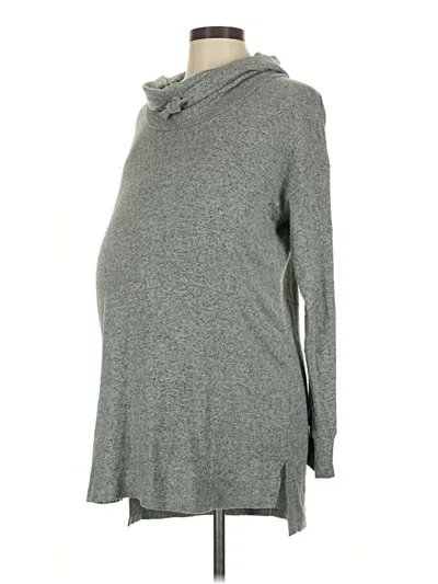 Pre-owned Motherhood Turtleneck Sweater In Gray