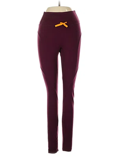 Pre-owned Motion 365 Made By Fabletics Active Pants In Burgundy