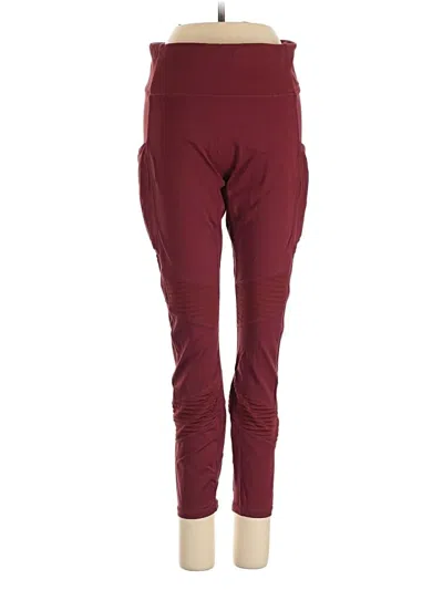 Pre-owned Motion 365 Made By Fabletics Active Pants In Burgundy