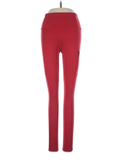 Pre-owned Motion 365 Made By Fabletics Active Pants In Red